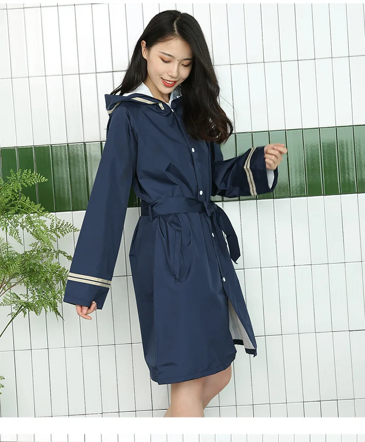 Утепленный плащ для женщин водонепроницаемый длинный с поясом ветрозащитное