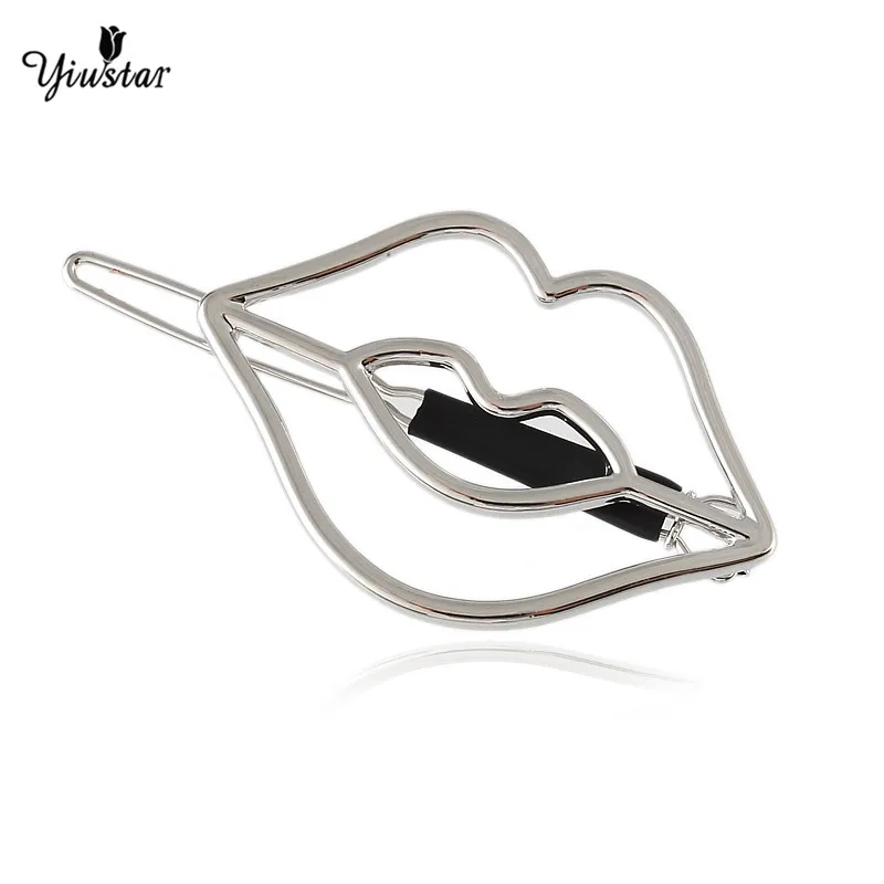 Yiyustar Тиара Свадебные аксессуары женские Губы Поцелуй заколки для волос заколка для волос ювелирные изделия для волос