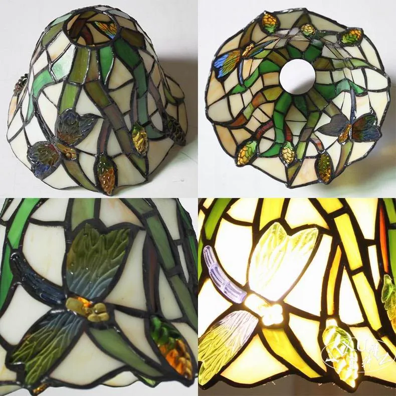 Средиземноморский Тиффани Настенный светильник с абажур из витражного стекла