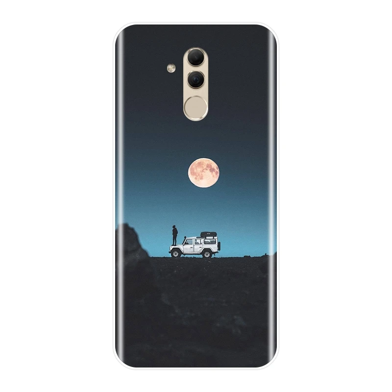 Силиконовый чехол для телефона Huawei Mate 20 10 9 Pro звезда луна сердце цветок забавная