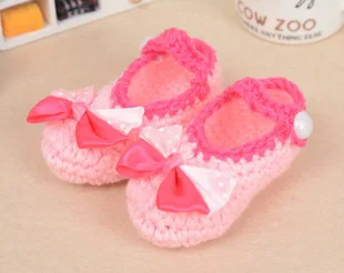 

Fashion Design 2017 New Newborn Baby Infant Girls Baby Shoes Crochet Knit Socks Crib shoes 3-12 Months First Walkers #10