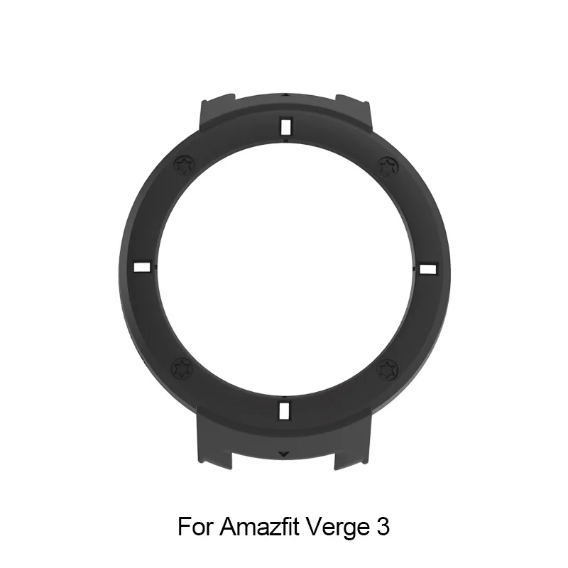 Чехол для Amazfit Bip Midong Pace 1 Stratos 2 Verge 3 Huami, чехлы для умных часов, SIKAI, защита, Жесткая Броня, бампер, ПК, цветной - Цвет: black