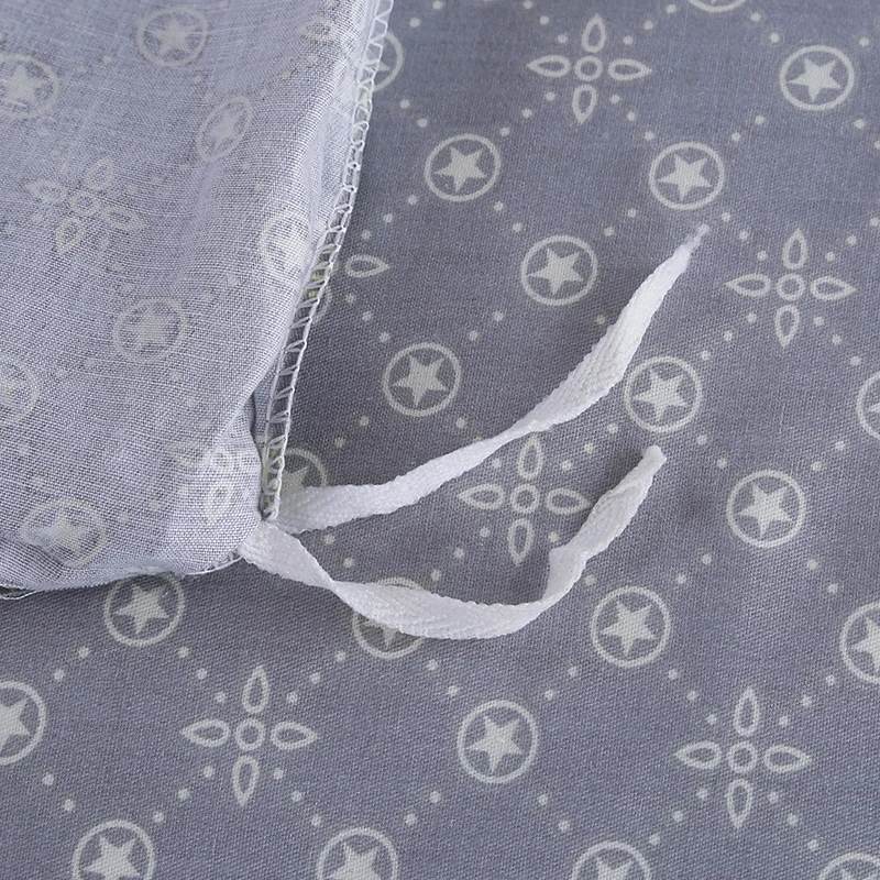 Современные Стильные серые текстильные постельные принадлежности для дома с