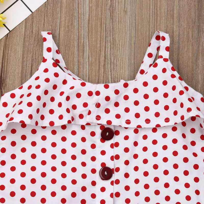 Новые модные детские нагрудники для девочек 2 шт. хлопок мягкий Dot Короткие топы В