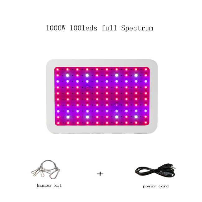 1000W full spectrum Светодиодный светильник для выращивания 1000 Вт, 25 Вт, 50 Вт, полный спектр, фитолампия для выращивания цветов, салата, теплицы для выращивания растений, светодиодный светильник для выращивания растений - Испускаемый цвет: 1000W full spectrum