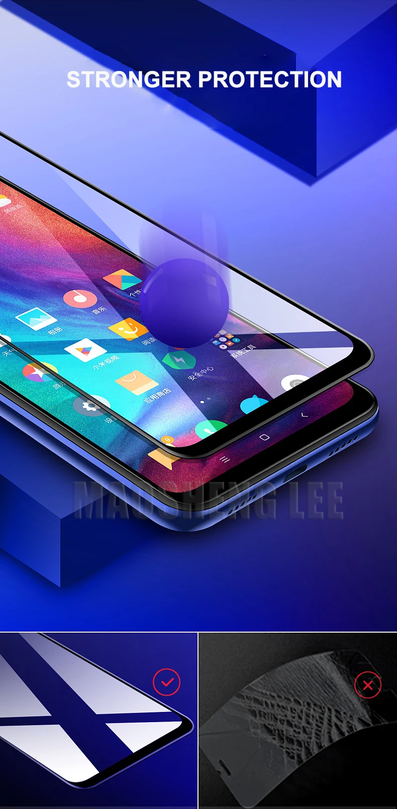 Новинка 9D закаленное стекло для Xiaomi redmi note 7 полное покрытие защита экрана закаленное стекло для Xiaomi redmi note 7 pro стеклянная пленка