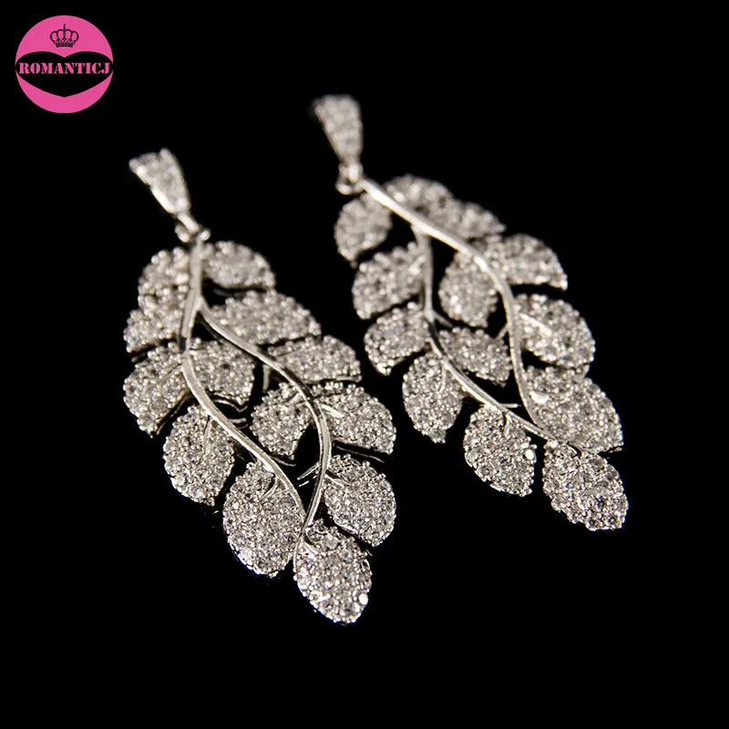 Новый дизайн листьев свадебные серьги подвески|bridal chandelier earrings|chandelier earringsearrings