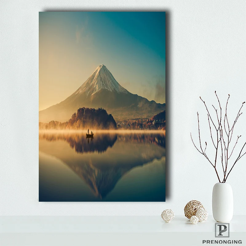 Изготовленный На Заказ натуральный постер с пейзажом Печатный ткань настенное