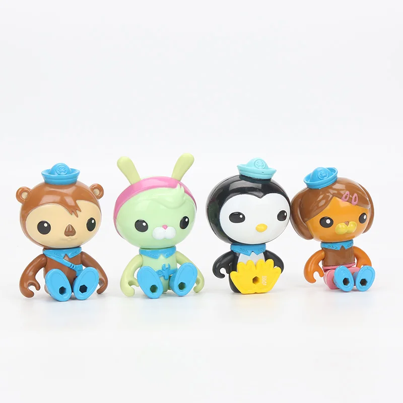 Оригинальная экшн фигурка из ПВХ 4 шт./компл. Octonauts командная упаковка песо
