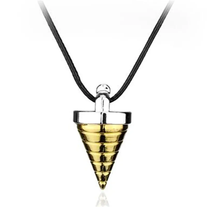 fashion Conical Pendant Necklace Japanese Anime Tengen Toppa Gurren accessories Women Men Hip Hop Metal Chain Choker | Украшения и