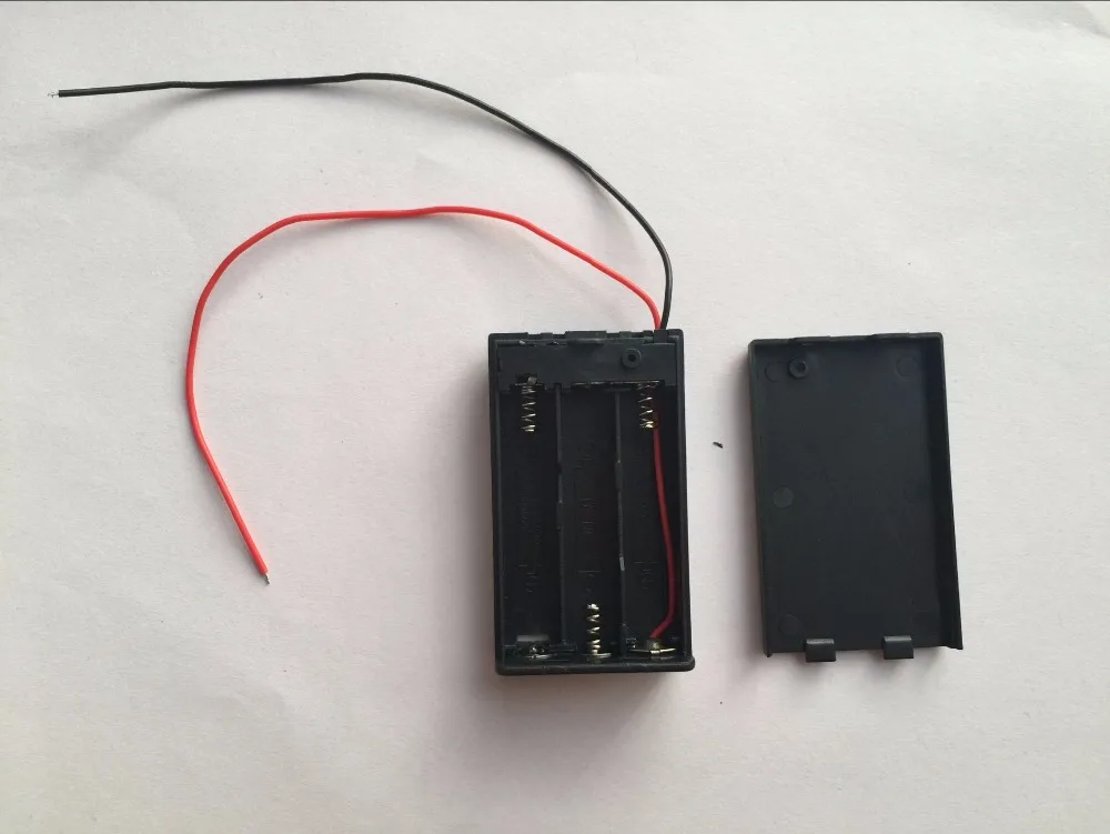 5 шт. абсолютно новый два провода вкл/выкл переключатель Черный 3x1 В AAA держатель