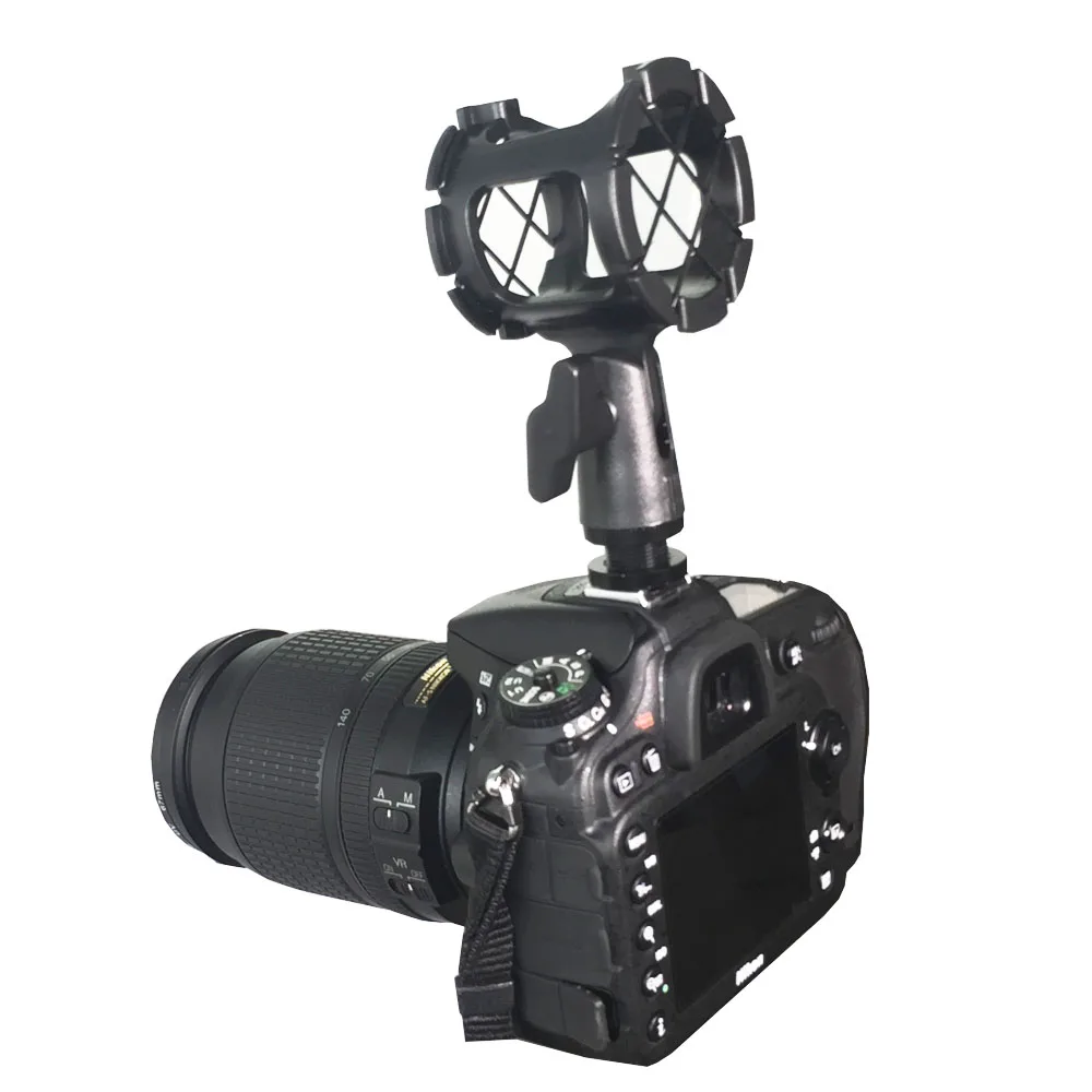 Bestshoot 5-в-1 комплект Камера микрофон Shockmount держатель зажим+ адаптер для «горячего башмака»+ 5/8 до 3/8 винт-адаптер с наружной резьбой+ 4 шт Заменить уплотнительное кольцо