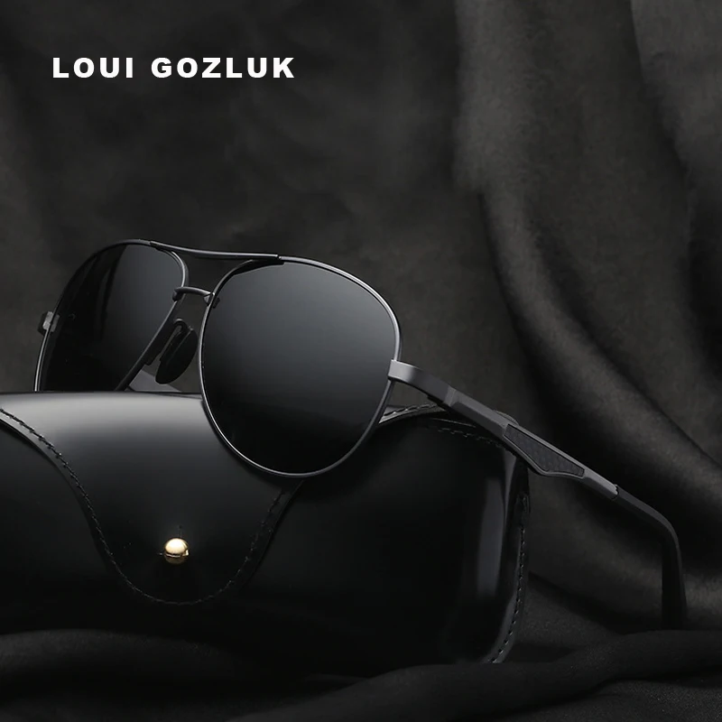 Солнцезащитные очки Мужские поляризационные алюминиевые брендовые