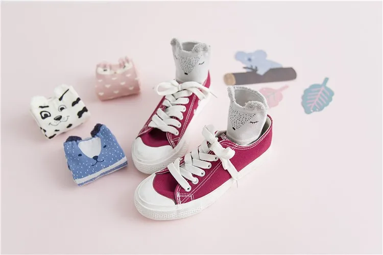 480 пар/лот женские зимние теплые хлопковые носки с объемными рисунками животных