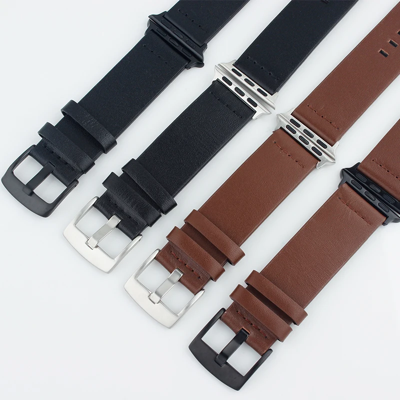 Кожаный ремешок для часов ALKVISION Apple Watch серии 4 винтажный спортивный ремень iwatch 42 38