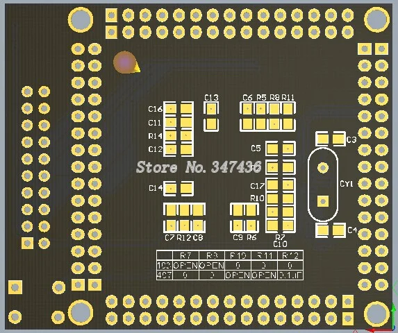STM32F103ZET6/STM32F407ZET6 ZGT6 минимальная системная плата основная пустая плата| |