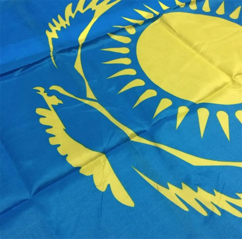 Высокое качество флаги и баннеры государственный флаг Казахстана Казахстан 90*150