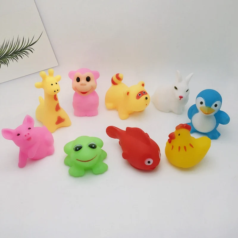 1 шт. Детские Игрушки для ванны детские водные спрей Животные Мягкие резиновые