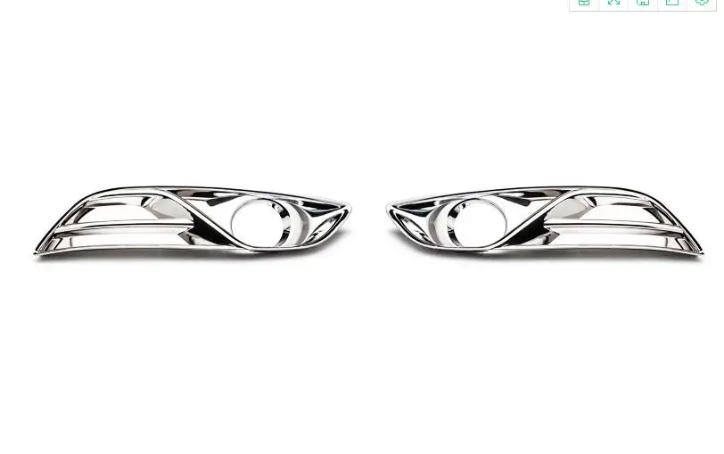 Для Nissan Sentra 2013 ABS Хром Стайлинг автомобиля передняя лампа заднего противотуманного фонаря накладка отражатель гарнир тент рамка - Цвет: Front