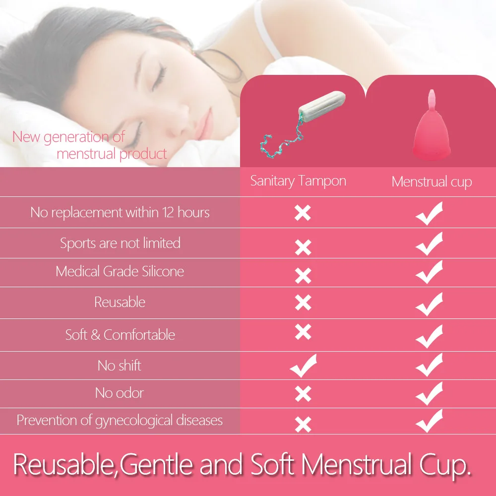 1 шт. силиконовые женские менструальные чаши|Товары для женской гигиены| |