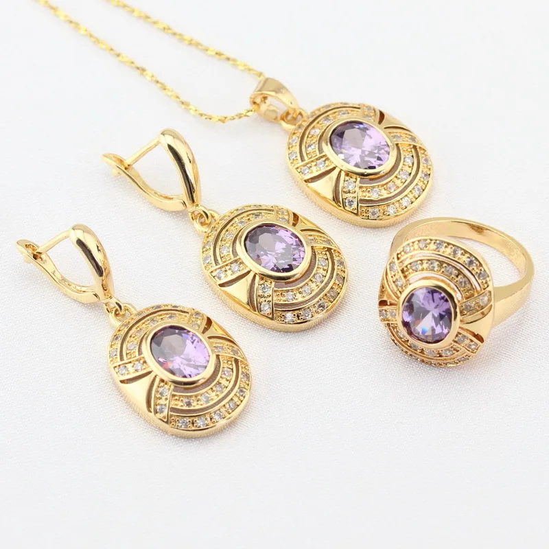 Женский ювелирный комплект из колье серёг и кольца|colorful jewelry sets|jewelry sets for womenjewelry |