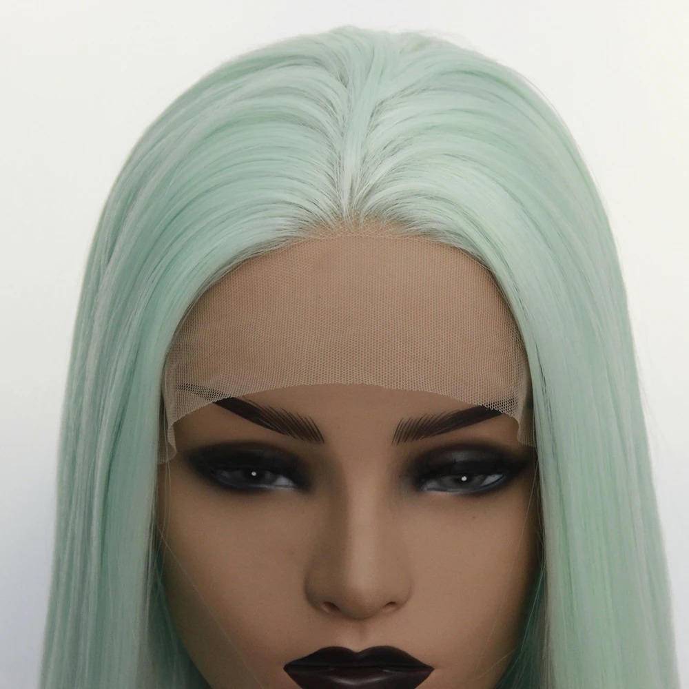 Парик из синтетического кружева средней длины Термостойкое