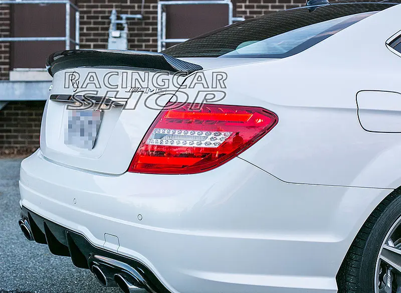 V стиль настоящий багажник из углеродного волокна спойлер крыло губы подходит