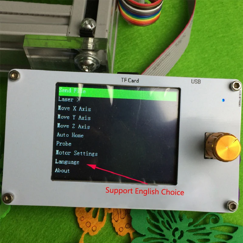 CNC офлайн USB Управление; DIY Лазерный Резак гравировальный станок аксессуары 2 оси 3 Ось управления на тонкопленочных транзисторах на тонкоплёночных транзисторах жk-панель управления