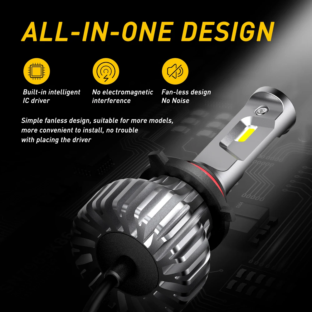 AUXITO H11 H7 Автомобильный светодиодный фонарь H4 светодиодный налобный фонарь для VW Passat B6 B7 Polo Jetta MK6 Golf 4 5 6 7 тигуан Жук CC