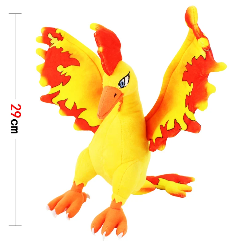 A opp bag 10-12 дюймов 5 стилей Zapdos& Articuno& Moltres& Ho-oh блестящие милые мягкие игрушки для детей мягкий хлопок Дети День рождения Рождество - Цвет: A opp bag
