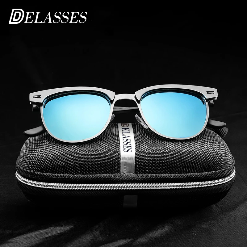 Delasses 2018 Новый поляризованные Солнцезащитные очки для женщин Для мужчин/Для в