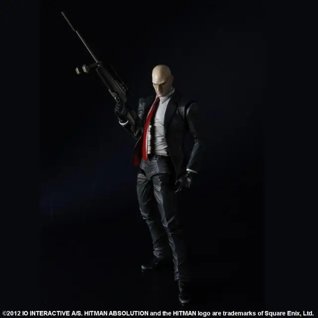 Play Arts KAI PVC экшн фигурка 23 см шарнир подвижный Hitman Absolution агент 47 коллекция моделей
