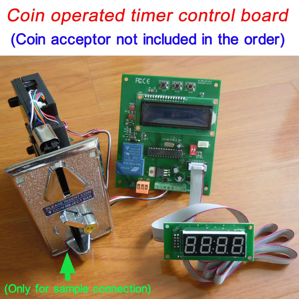 Buy Coin operated timer control board (can connnect both the pulse coin acceptor and bill ) on