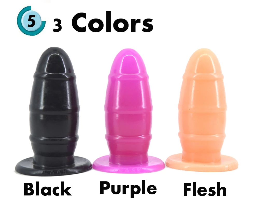 Анальная пробка FAAK большой анальный фаллоимитатор на присоске с бамбуковым