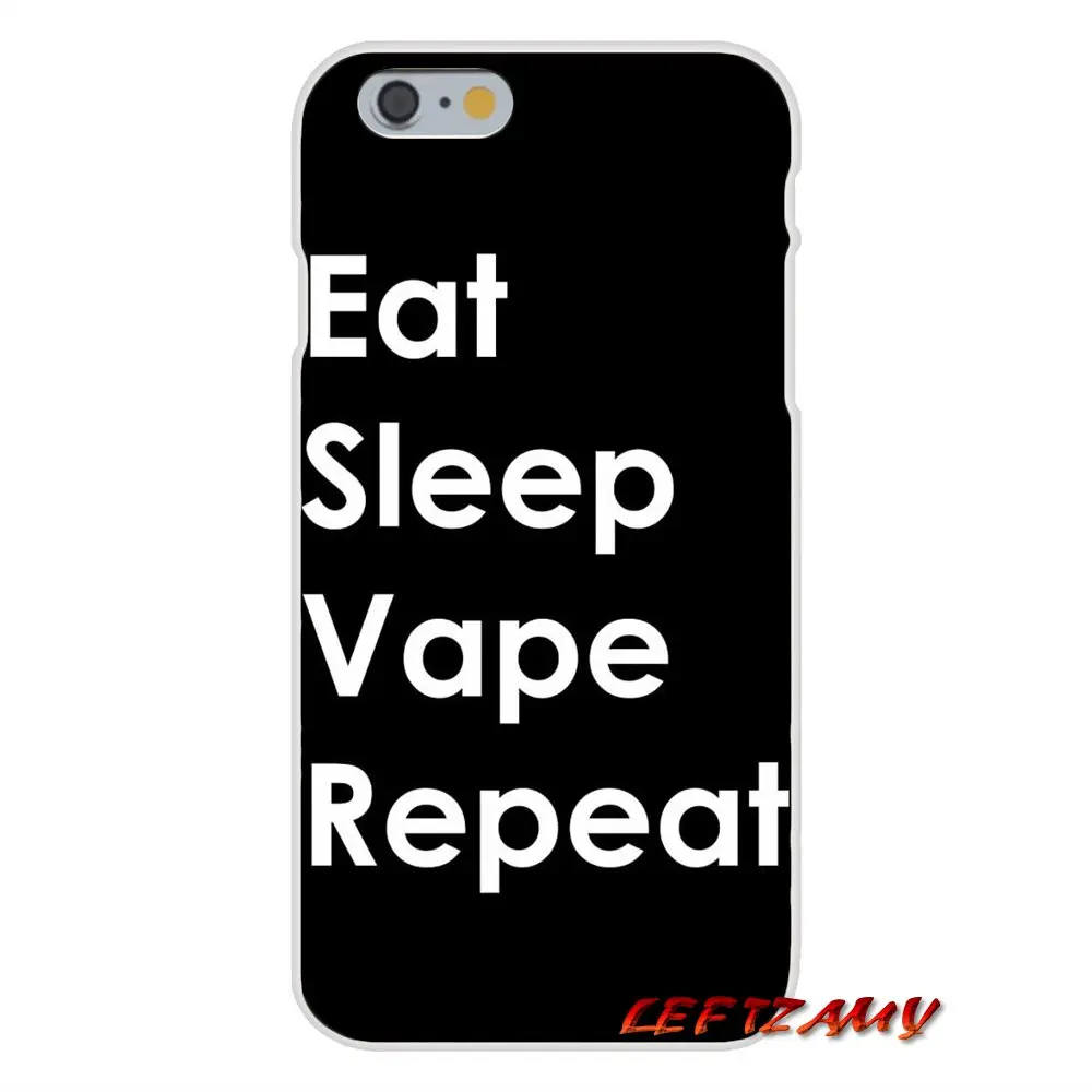 For iPhone X 4 4S 5 5S 5C SE 6 6S 7 8 Plus EAT SLEEP VAPE VAPING Soft Phone Case Silicone | Мобильные телефоны и