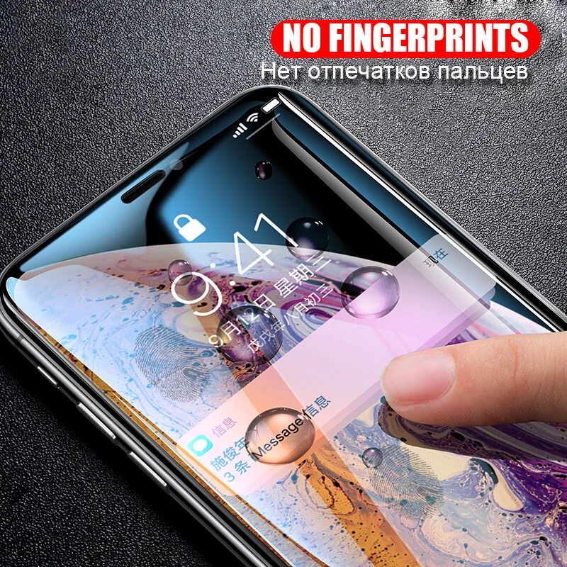 10D 9 H закаленное стекло для Apple iphone X 8 HD Полный экран протектор iph 6 7 plus xs max xr