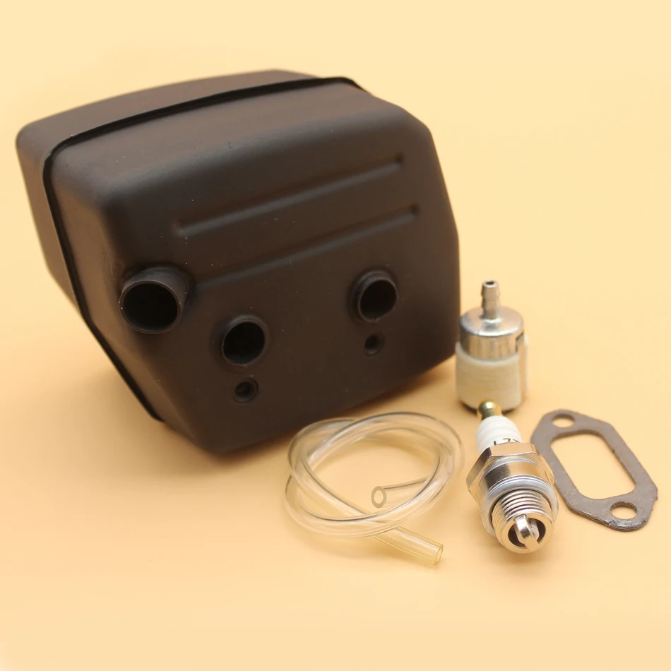 Глушитель выхлопной трубы бесшумный блок/фильтр топливной линии для бензопилы