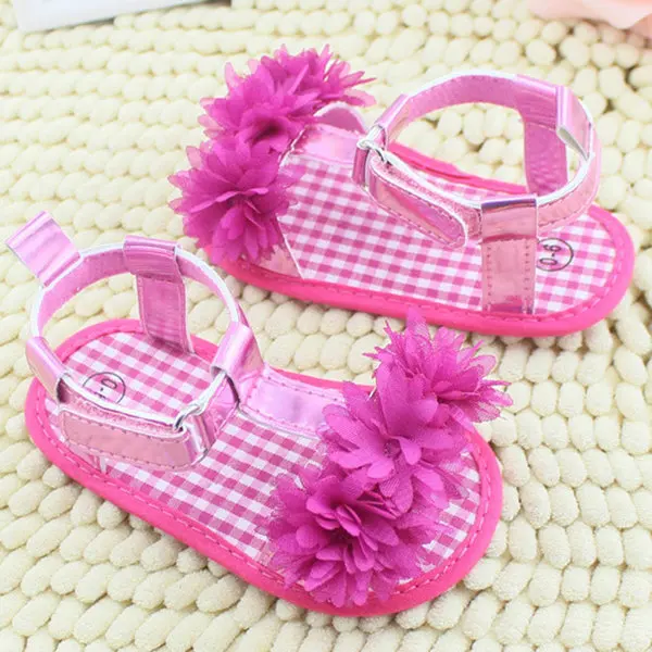 Летняя обувь для новорожденных принцессы с мягкой подошвой нескользящая