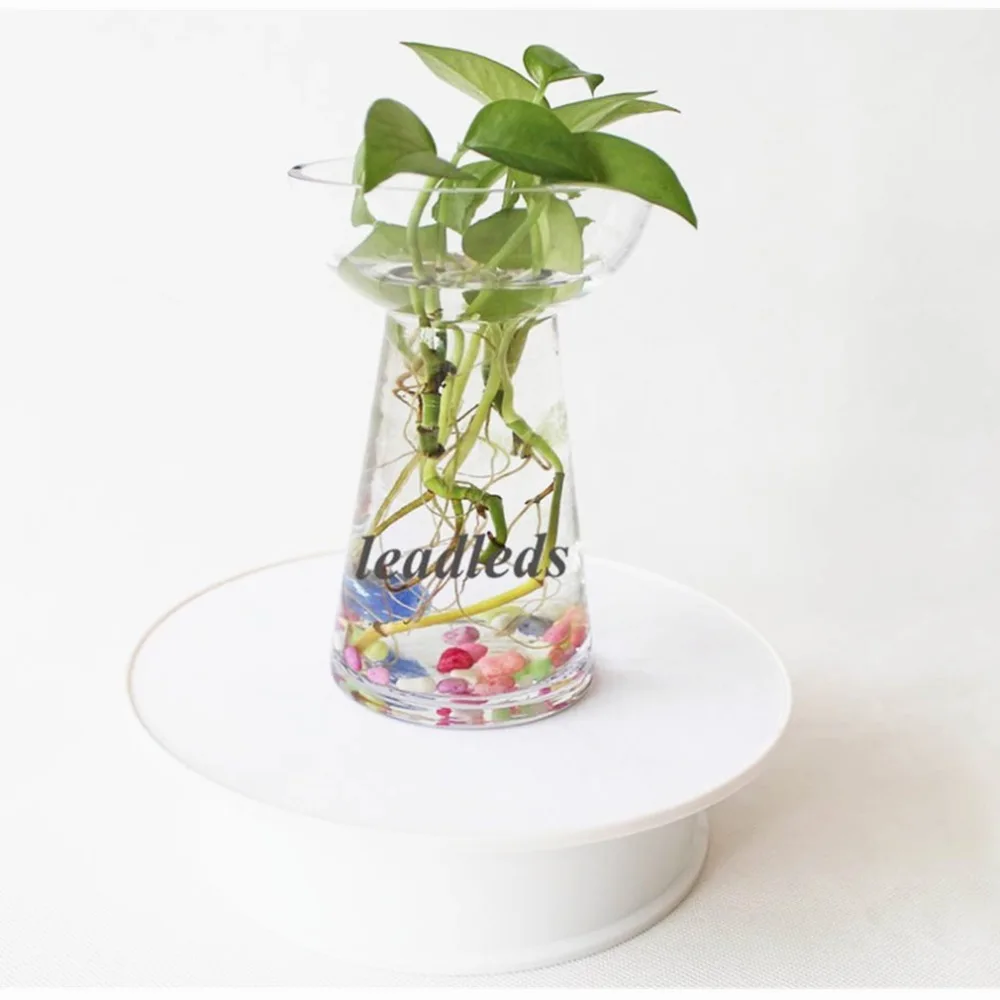 

8inch White Base Rotating Advertising Base for Phote Frame or Small Tools or Hat with White Color Free Shipping