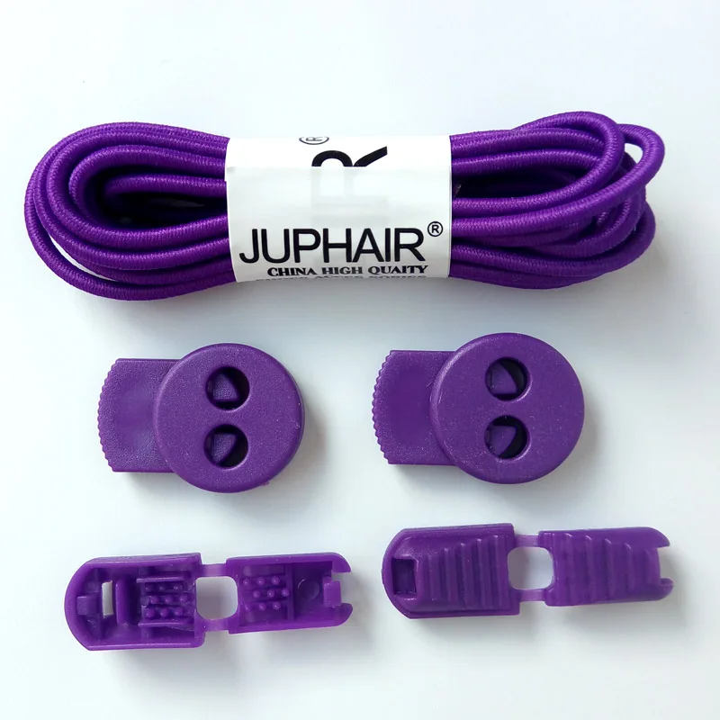 18 Purple Новинка; 1 пара; круглые модные шнурки без завязок; фиксирующая обувь; шнурки; эластичные шнурки для шнурков; для бега, триатлона, спорта, фитнеса - Цвет: 18 Purple
