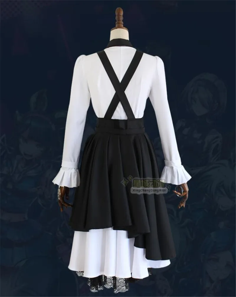 Черно белое платье тоджо кируми из Danganronpa V3: Killing Harmony для косплея и вечеринки на