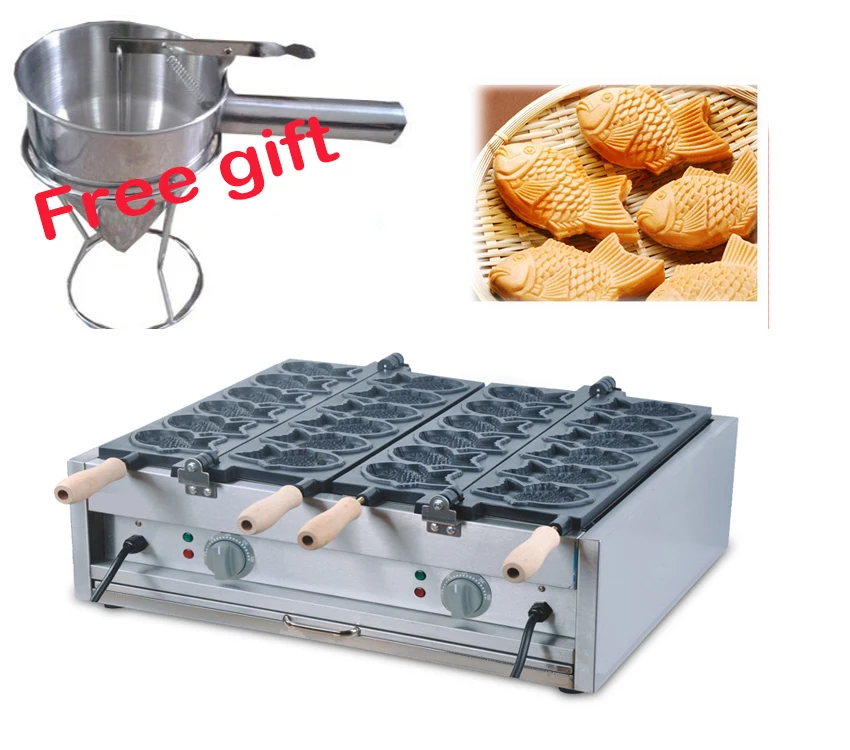 Электрическая вафельная машина Taiyaki 110 В 220 12 шт./тарелка|taiyaki maker|waffle machinefish waffles |