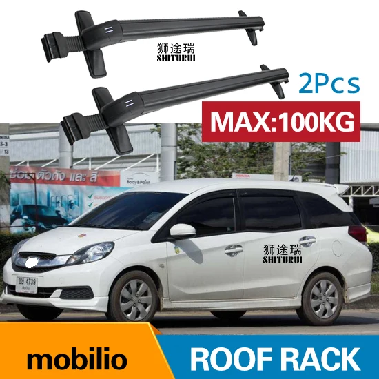 Багажник багажный автомобильный поперечный на крышу для HONDA mobilio 4 двери хэтчбек