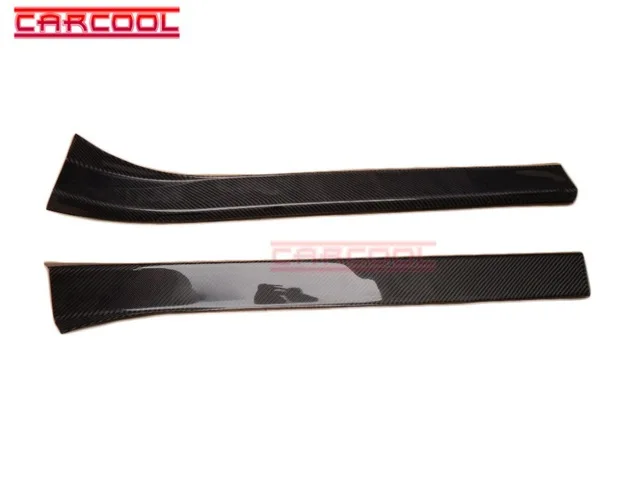 Автомобильный Стайлинг из углеродного волокна порога пластина ШАГ ПАНЕЛЬ Kick 2 Шт