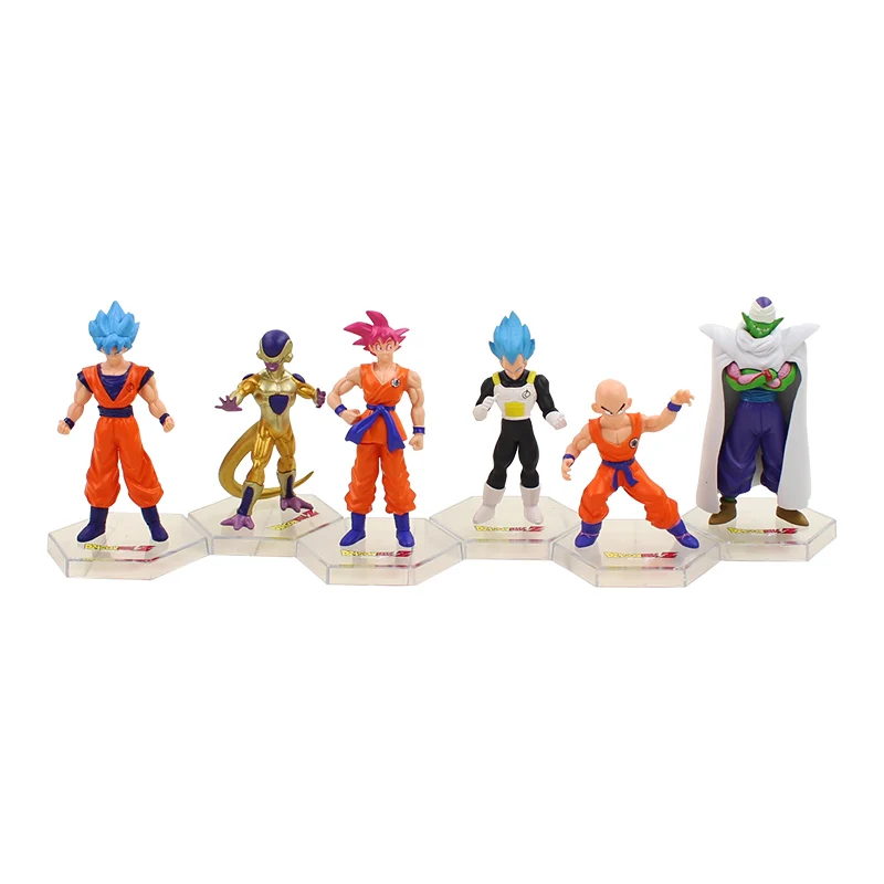 Style I 6 шт./лот Dragon Ball Z Super Saiyan плавки Vegeta Goku Gohan Frieza Cell Beerus Gotenks uub Фигурки игрушки Рождественский подарок - Цвет: Style I