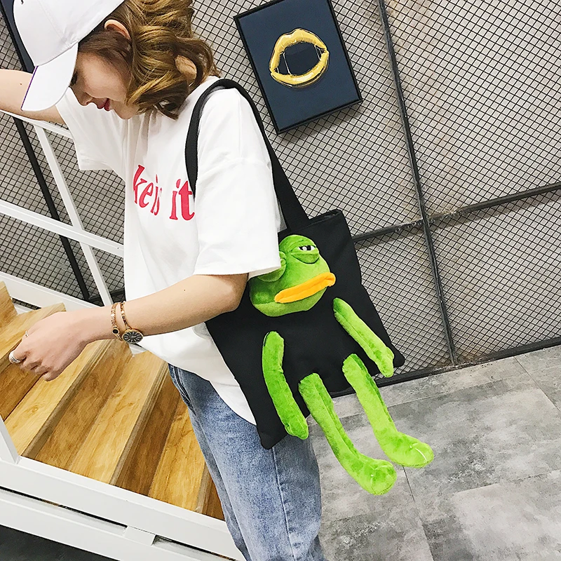 Sad Frog сумка аниме Розовая пантера Sad Frog fees Плюшевая Кукла Косплей животные милые игрушки Холст сумка на плечо для девочки подарок