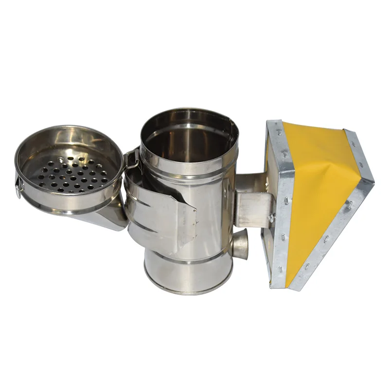 Herramientas de apicultura Manual de acero inoxidable Kit de transmisor de humo de abeja herramienta de apicultura pulverizador para Apicultura-4