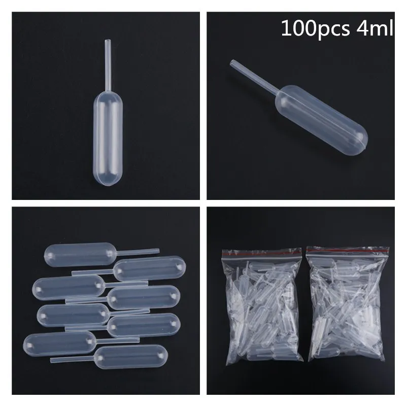 100 шт 4 мл Пластиковые пережимные Пипетки Капельницы одноразовые пипетки для клубничный кекс мороженое крем-шоколад