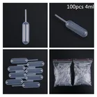 100 шт., пластиковые пипетки для мороженого, шоколада, 4 мл