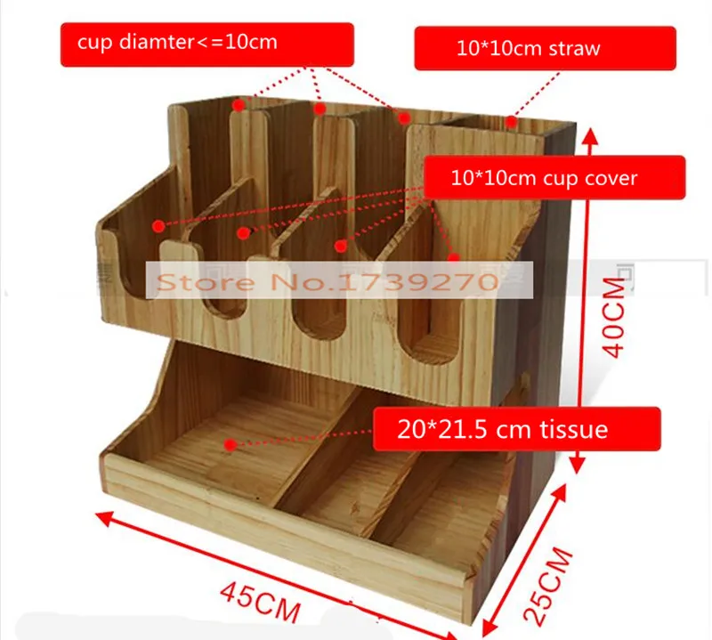 Новое поступление высокое качество деревянные полки для стаканчиков новый пулер